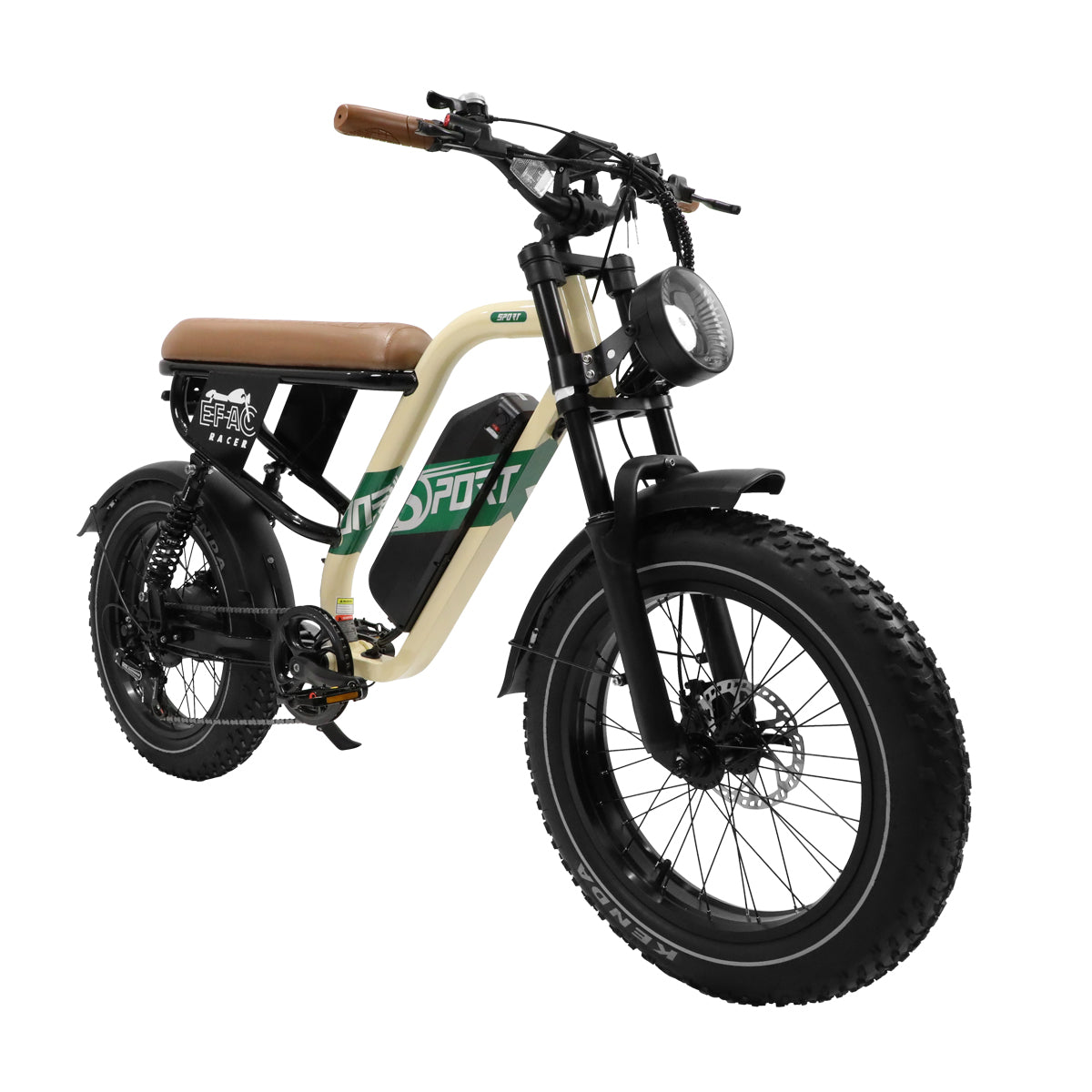 ONESPORT W66 20“ Retro Elektrofahrrad 500W Motor 48V 13.5Ah Batterie