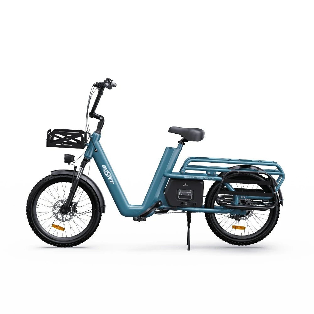 OneSport OT01 20" Step-Through Longtail Cargo Sähköpyörä 650W Moottori 48V 27Ah Akku