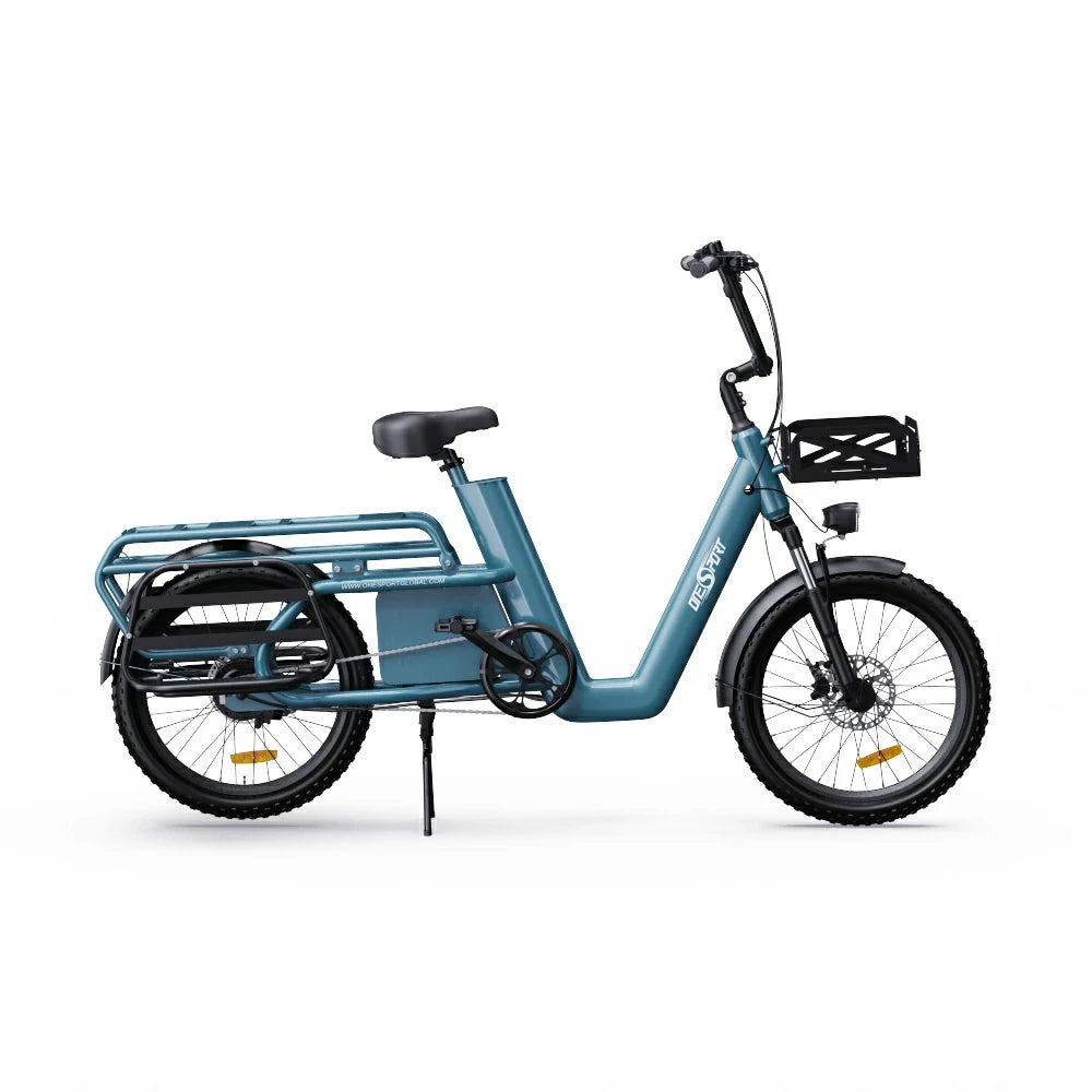 OneSport OT01 20" Step-Through Longtail Cargo Sähköpyörä 650W Moottori 48V 27Ah Akku