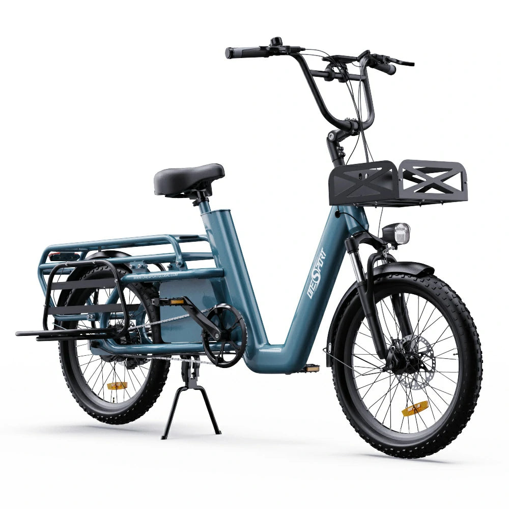 OneSport OT01 20" Step-Through Longtail Cargo Sähköpyörä 650W Moottori 48V 27Ah Akku