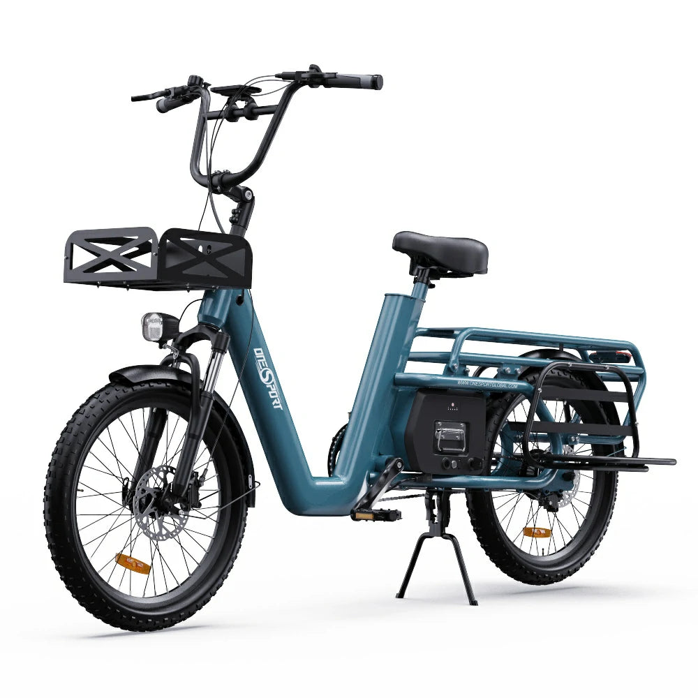 OneSport OT01 20" Step-Through Longtail Cargo Sähköpyörä 650W Moottori 48V 27Ah Akku