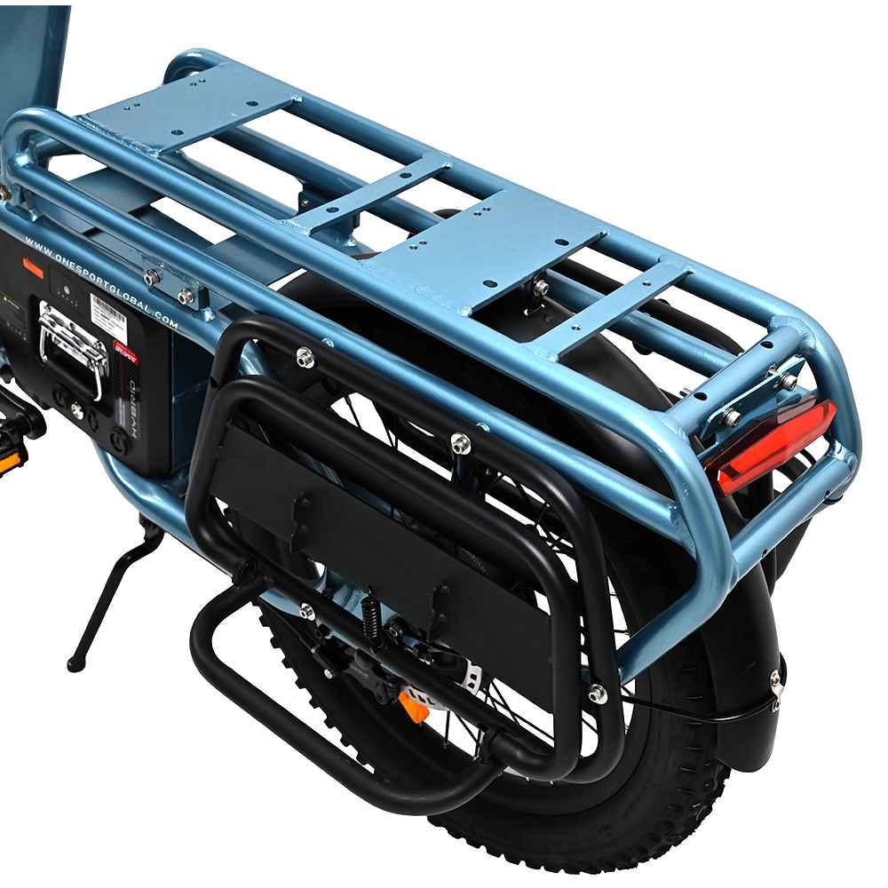 OneSport OT01 20" Step-Through Longtail Cargo Sähköpyörä 650W Moottori 48V 27Ah Akku