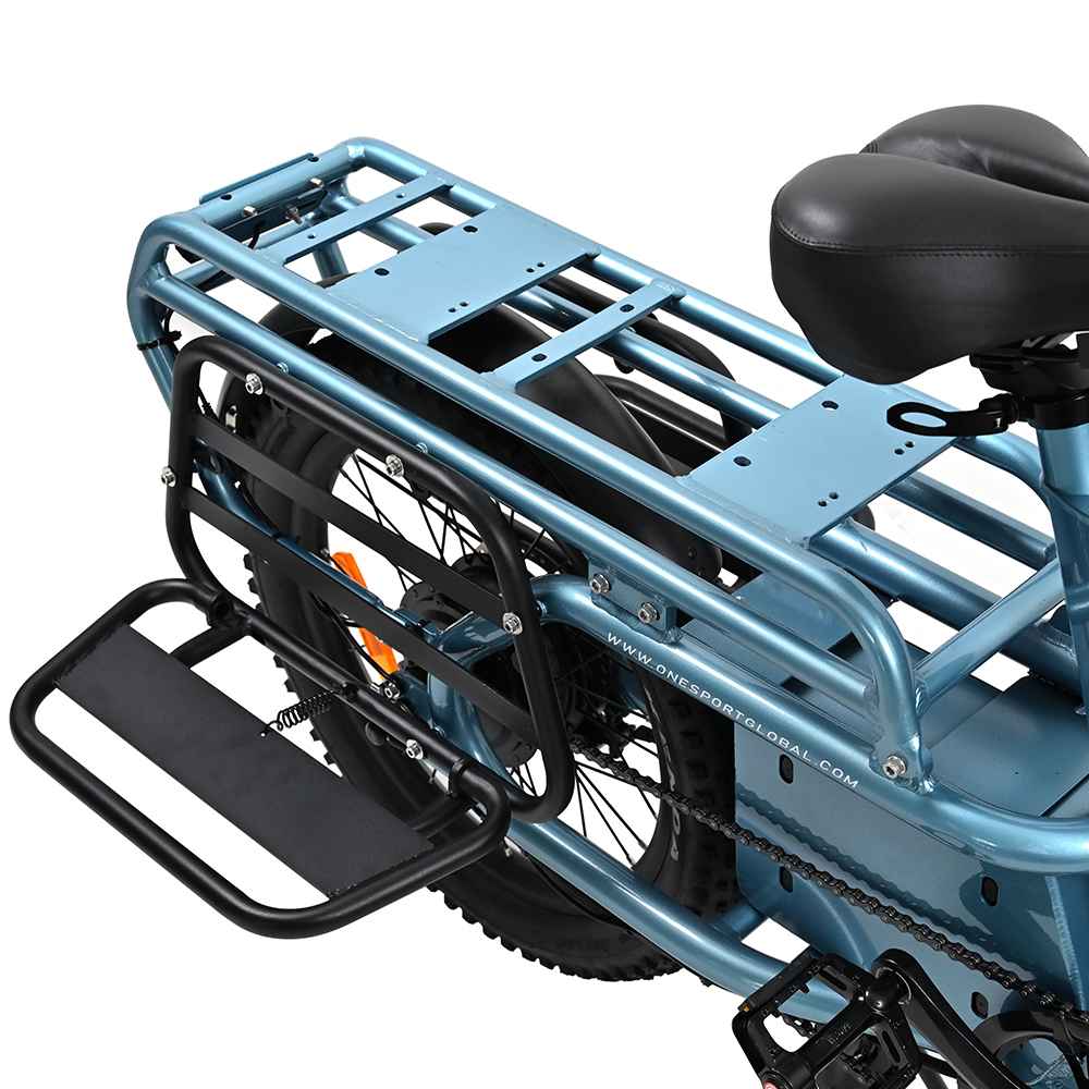 OneSport OT01 20" Step-Through Longtail Cargo Sähköpyörä 650W Moottori 48V 27Ah Akku