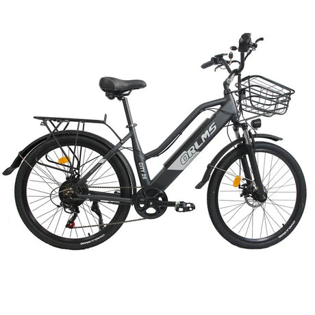 ORLMS CITY BIKE 26" Damen E Bike mit Tiefeinstieg 500W Motor 48V 15AH Batterie