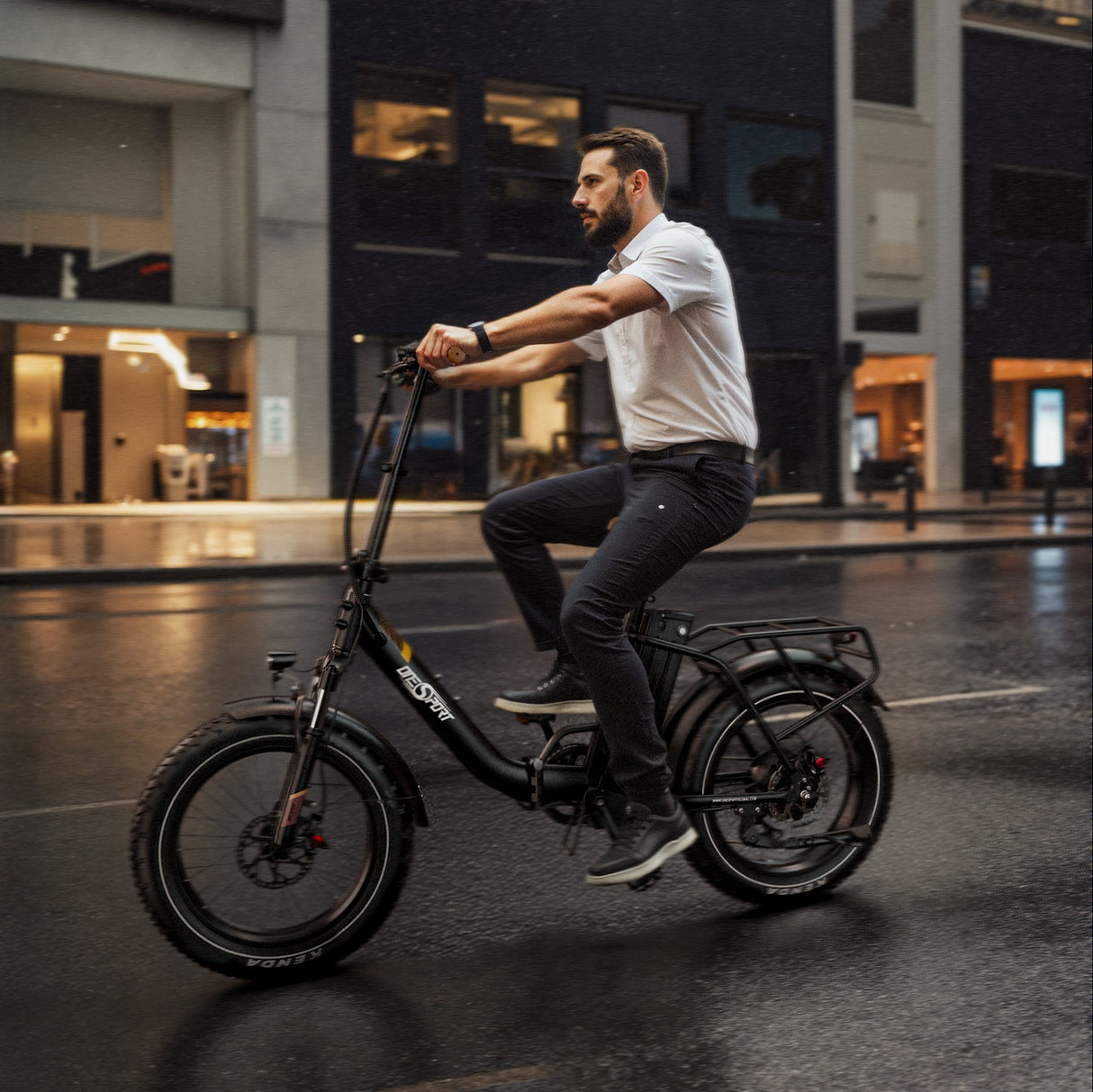 Bicicleta eléctrica plegable ONESPORT OT16-2 de 20 pulgadas para uso diario, motor de 250 W, batería de 48 V y 17 Ah, compatible con aplicación