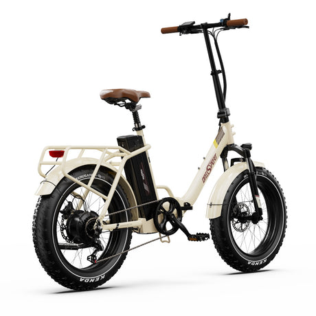 Bicicleta eléctrica plegable ONESPORT OT16-2 de 20 pulgadas para uso diario, motor de 250 W, batería de 48 V y 17 Ah, compatible con aplicación