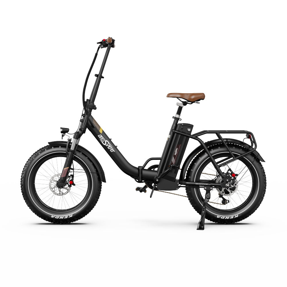 Bicicleta eléctrica plegable ONESPORT OT16-2 de 20 pulgadas para uso diario, motor de 250 W, batería de 48 V y 17 Ah, compatible con aplicación