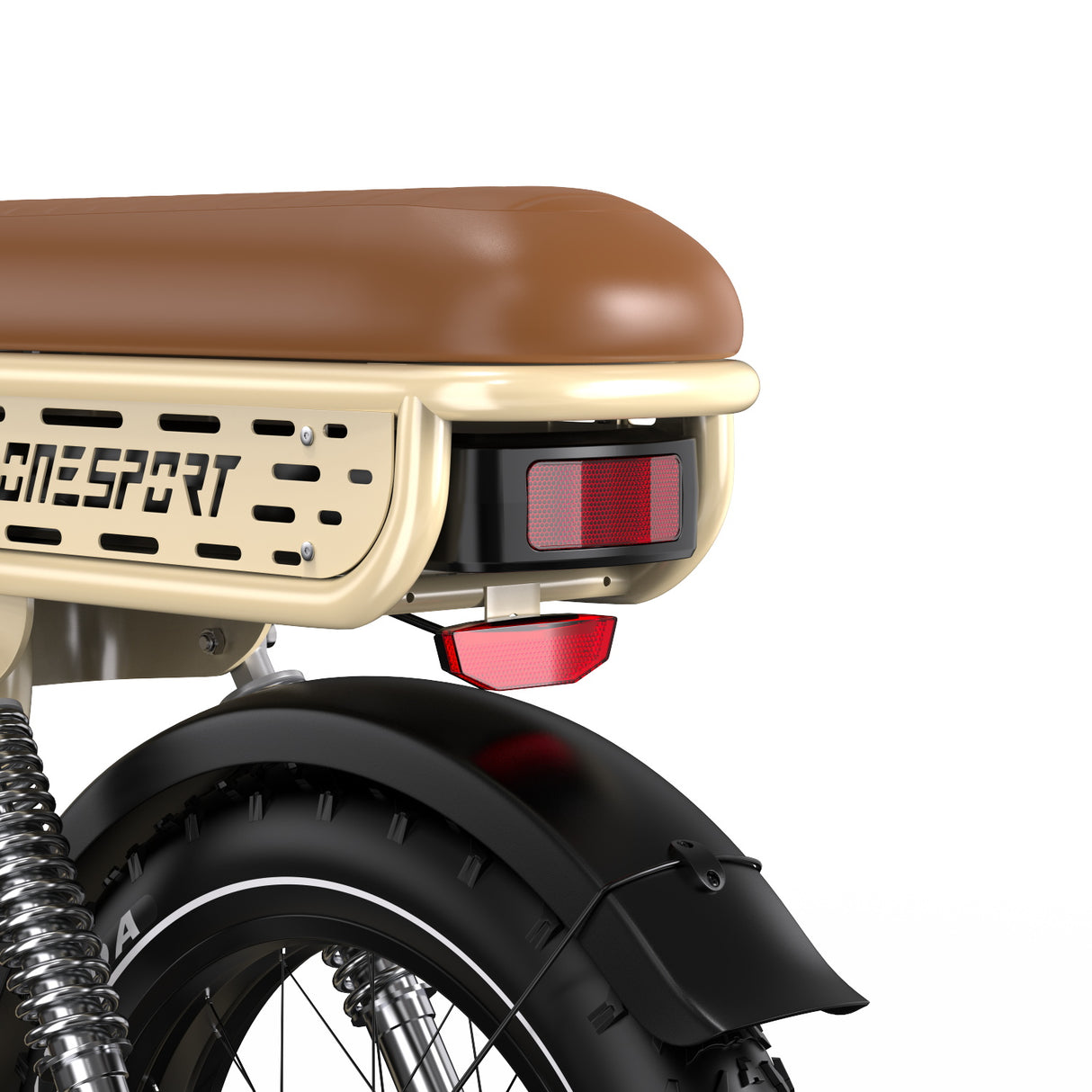 Bicicleta eléctrica retro ONESPORT W66 de 20 pulgadas, motor de 500 W, batería de 48 V y 13,5 Ah