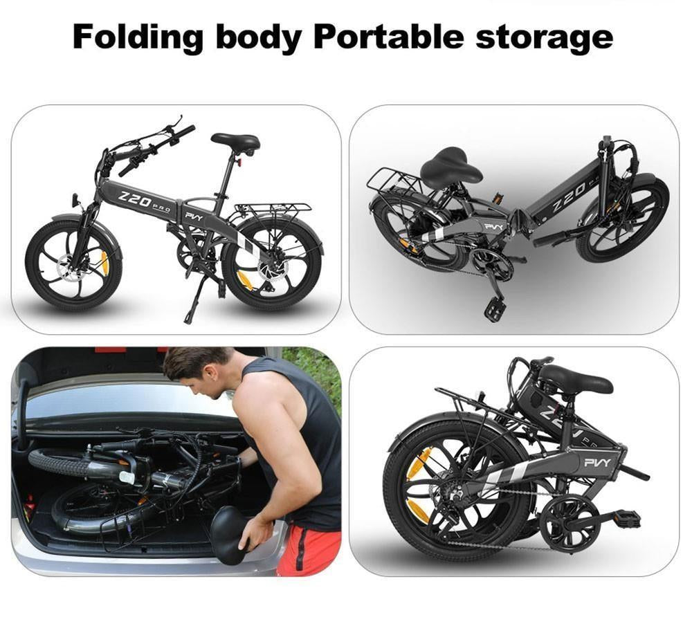 PVY Z20 Pro 20" Elektrisches Pendlerfahrrad 500W Motor 36V 14Ah Batterie