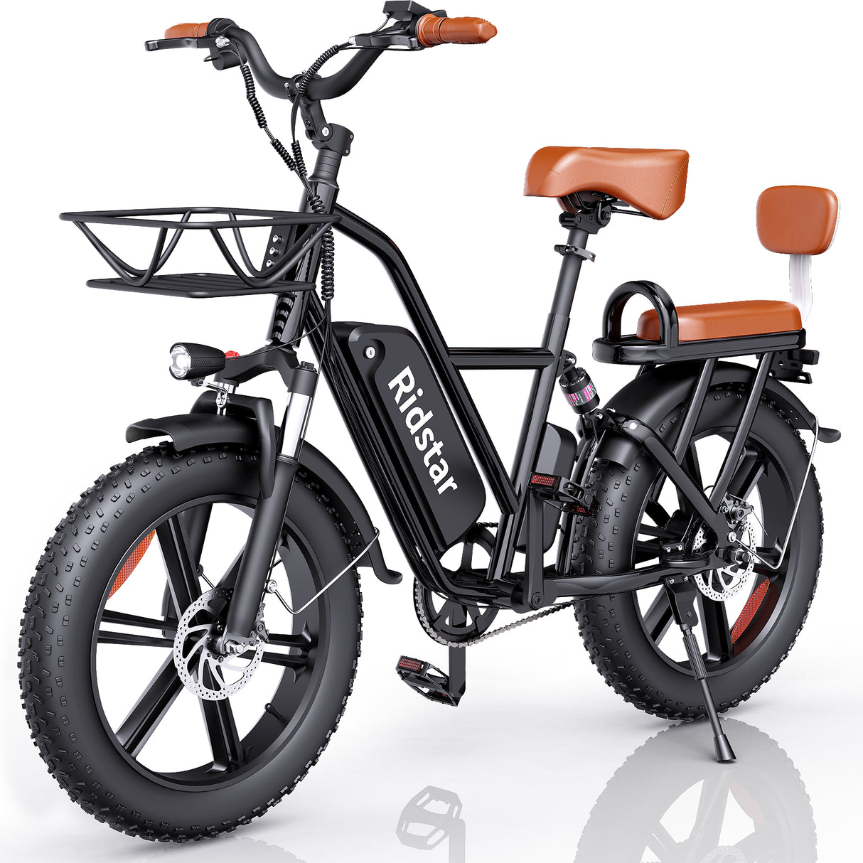 YVY FM001 20" 1000W Motor Zweisitzer Fahrrad mit Breitreifen 48V 15Ah Batterie