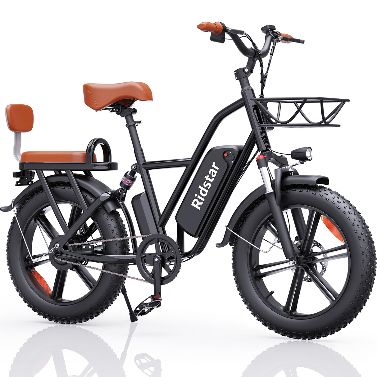 YVY FM001 20" 1000W Motor Zweisitzer Fahrrad mit Breitreifen 48V 15Ah Batterie
