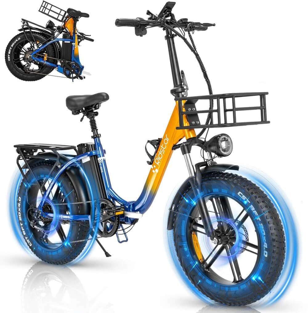 YVY MN20 20" Fatbike Elektrofahrrad faltbar 1000W Motor 48V 15Ah/20Ah batterie
