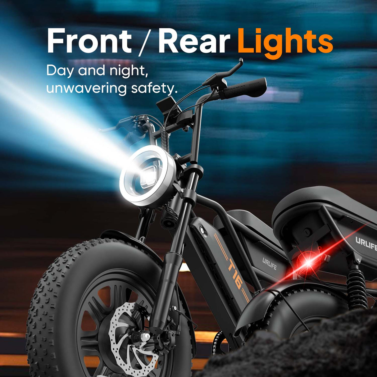 URLIFE T16 16" Offroad-Elektrofahrrad 250W Motor 48V 13Ah Batterie