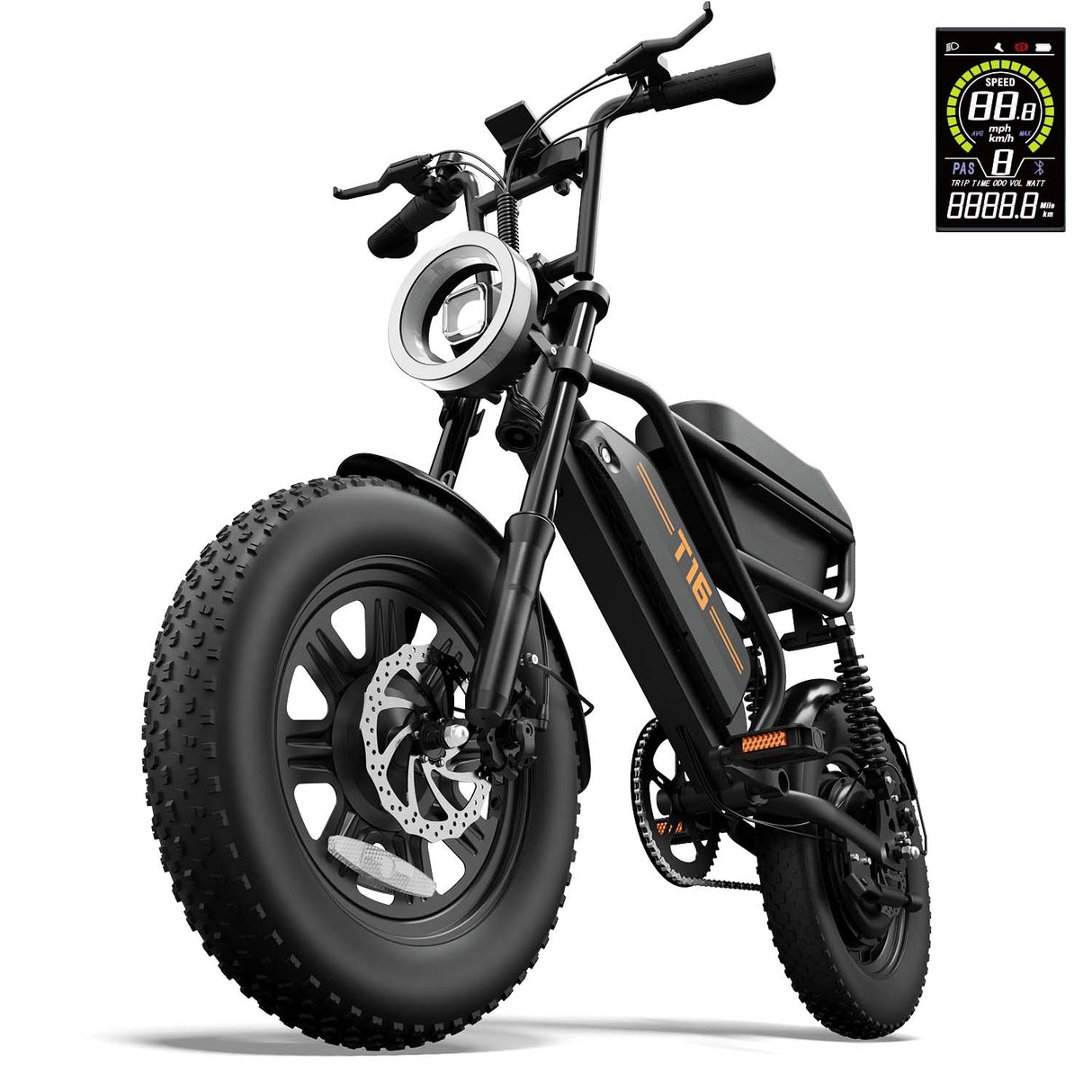 URLIFE T16 16" Offroad-Elektrofahrrad 250W Motor 48V 13Ah Batterie
