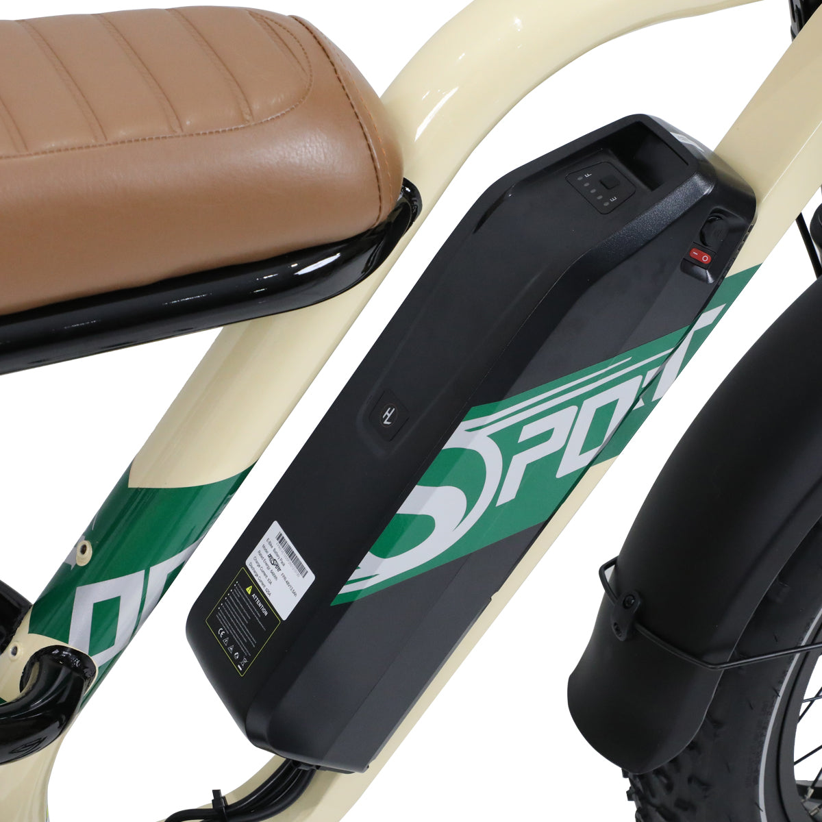 ONESPORT W66 20“ Retro Elektrofahrrad 500W Motor 48V 13.5Ah Batterie