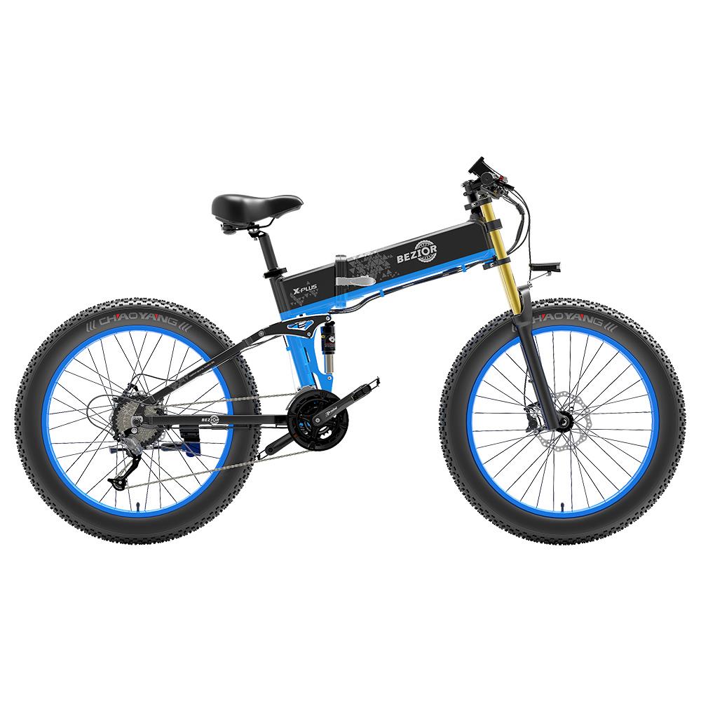 BEZIOR X-PLUS 26" Fat Tire Elektro-Faltrad 1500W Motor 48V 17,5Ah Batterie
