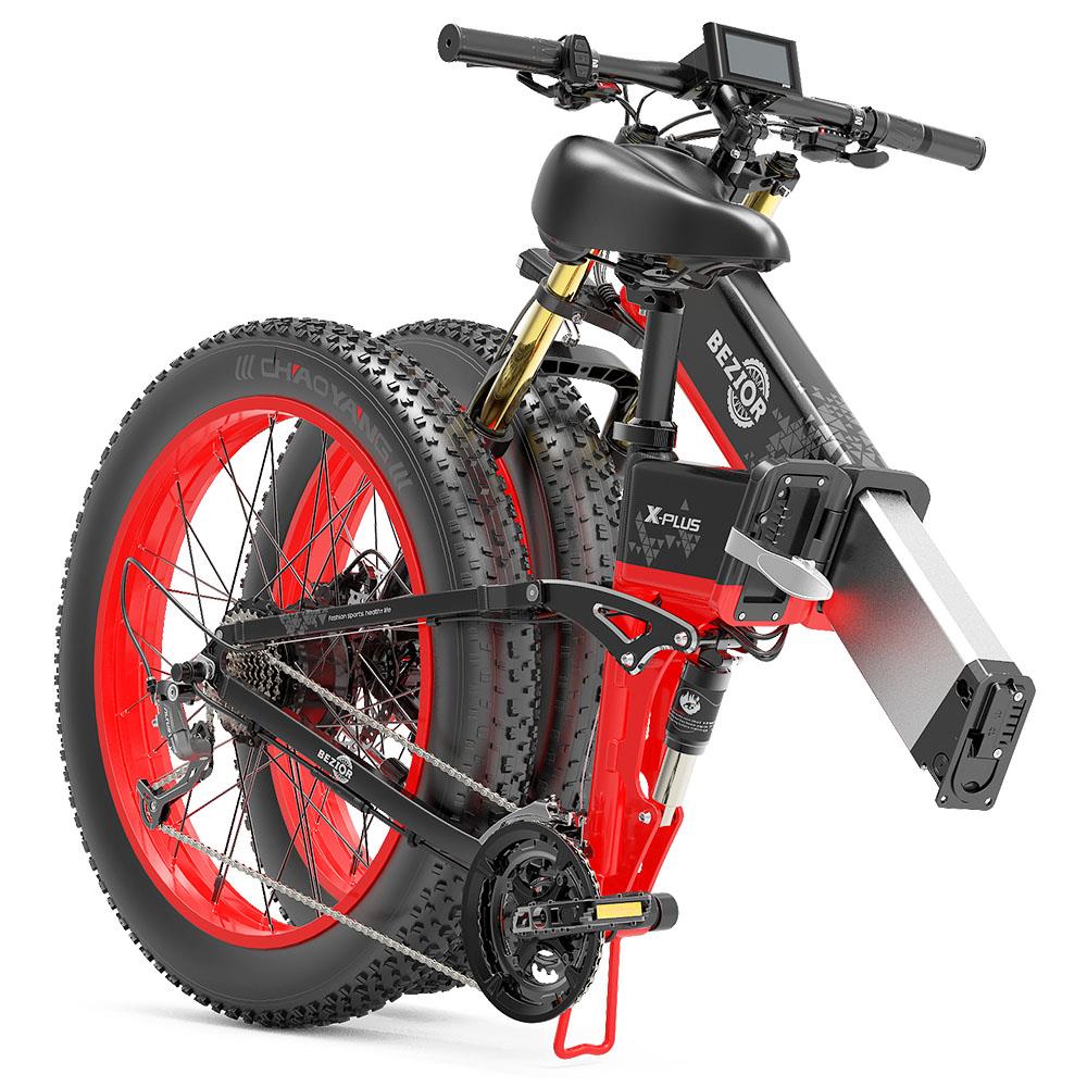 BEZIOR X-PLUS 26" Fat Tire Elektro-Faltrad 1500W Motor 48V 17,5Ah Batterie