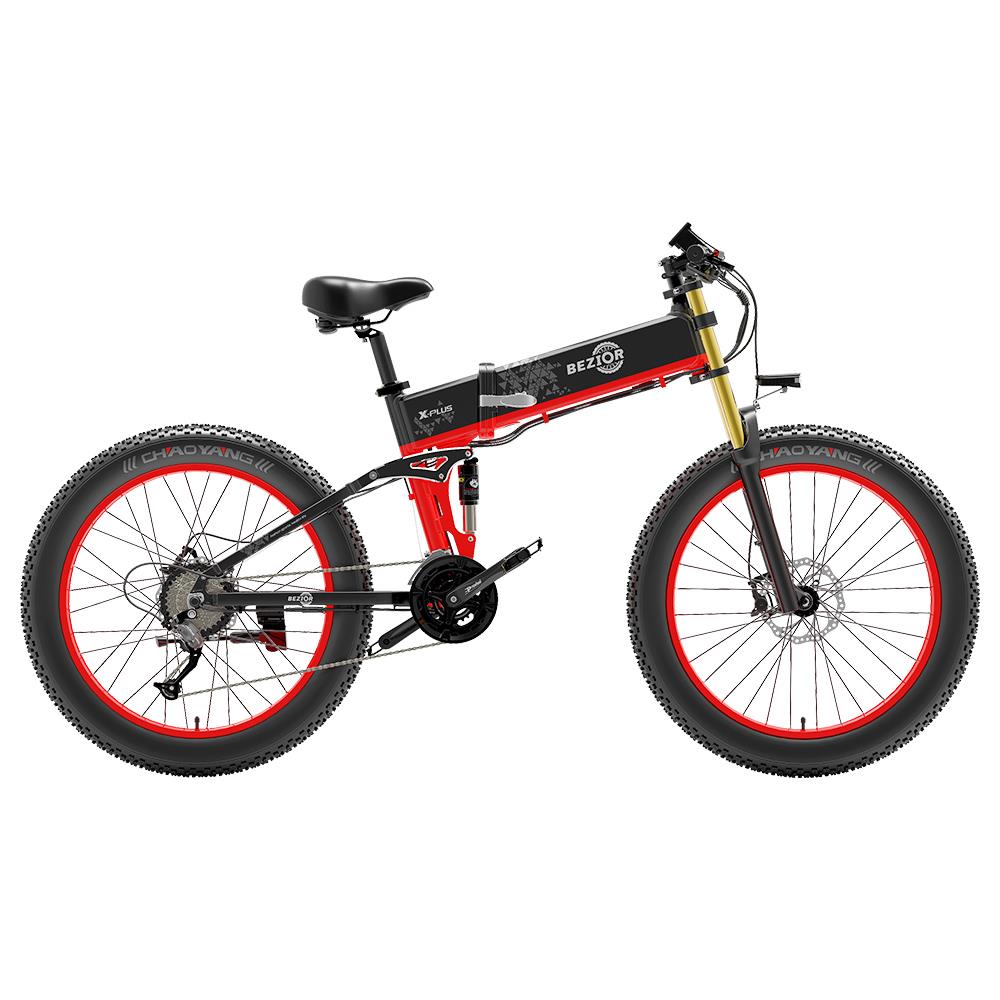 BEZIOR X-PLUS 26" Fat Tire Elektro-Faltrad 1500W Motor 48V 17,5Ah Batterie