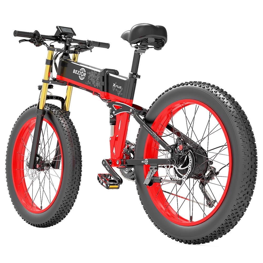 BEZIOR X-PLUS 26" Fat Tire Elektro-Faltrad 1500W Motor 48V 17,5Ah Batterie