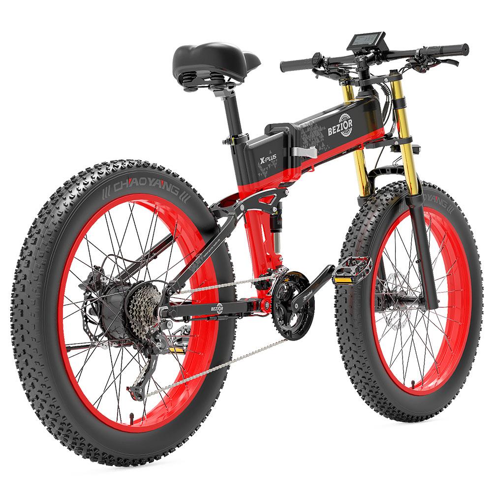 BEZIOR X-PLUS 26" Fat Tire Elektro-Faltrad 1500W Motor 48V 17,5Ah Batterie