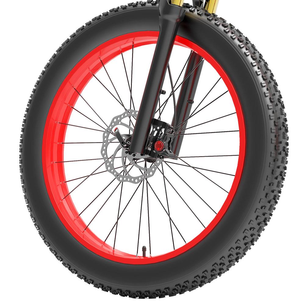 BEZIOR X-PLUS 26" Fat Tire Elektro-Faltrad 1500W Motor 48V 17,5Ah Batterie