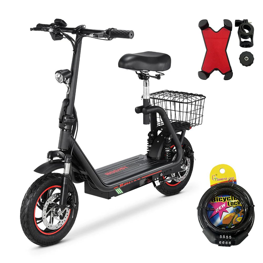 BOGIST M5 Pro-S 12" Klappbarer Elektroroller 500W Motor 48V 13Ah Batterie mit Sitz (No ABE)