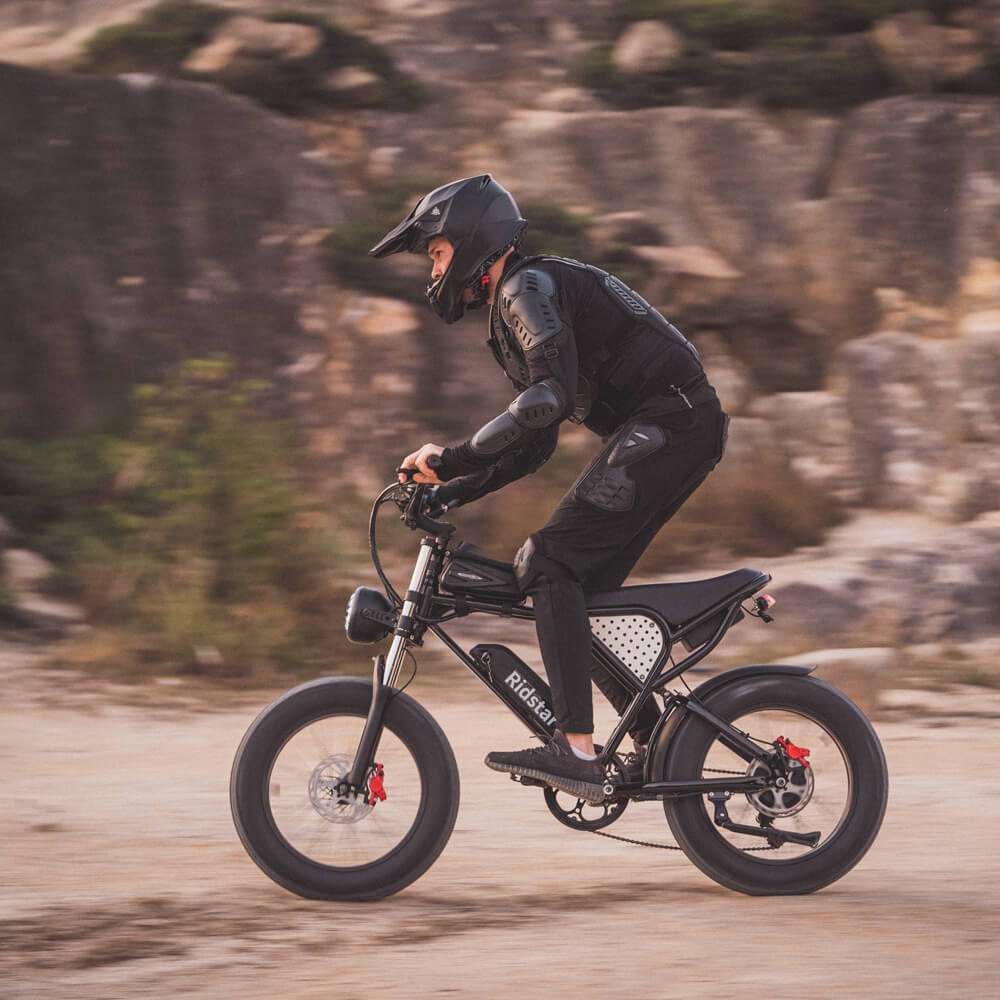 Ridstar-Q20-Fat-Tires-Elektrofahrrad-1000W-Motor-48V-20Ah-Batterie-schwarz
