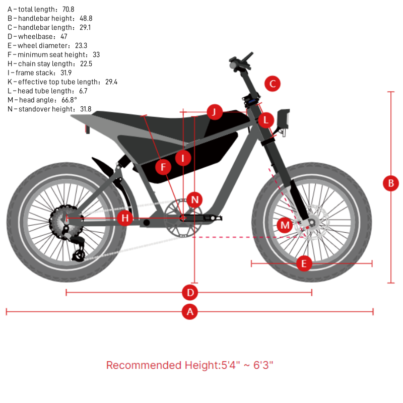 HIMIWAY C5 20" Elektromotorrad 750W Motor 48V 20Ah Batterie