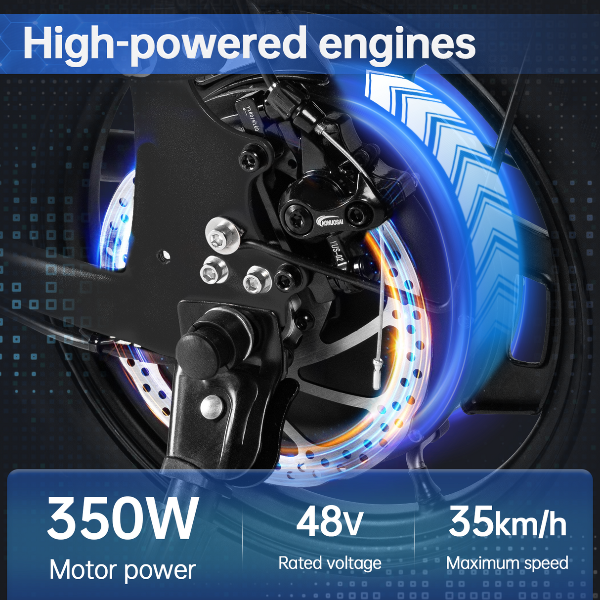 Honeywhale S6 Pro 14" Elektro-Faltrad 350W Bürstenloser Motor 48V 15Ah Batterie (No ABE)