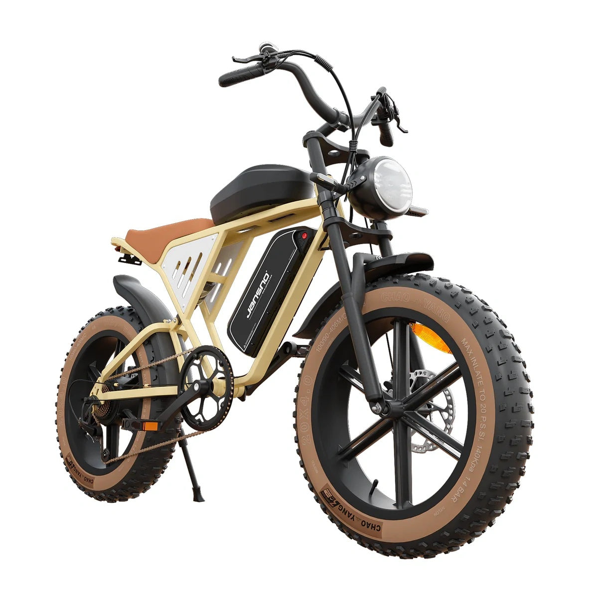 JANSNO X70 20" Fat Tires Elektrofahrräder 750W Motor 48V 14Ah+20Ah Dual Batterie