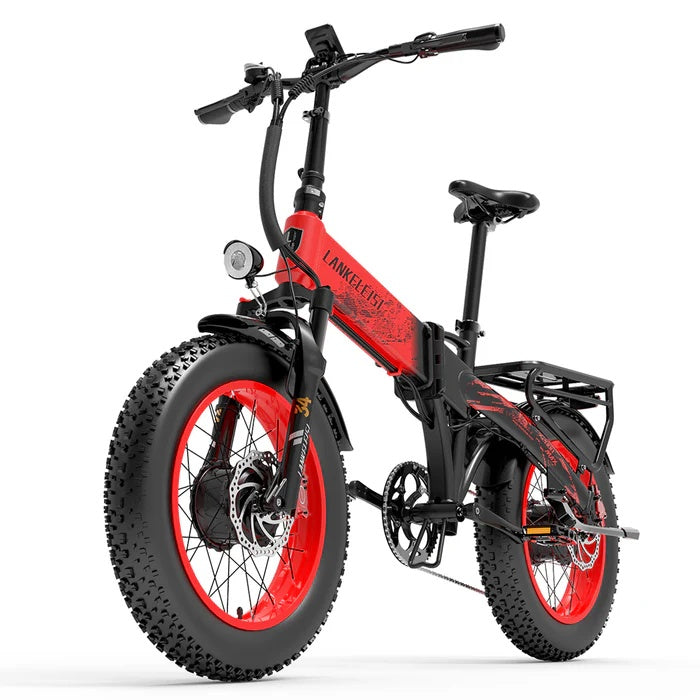 LANKELEISI X2000 MAX 20“ Zusammenklappbares Elektrofahrrad 2000W Doppelmotor 48V 20Ah Batterie