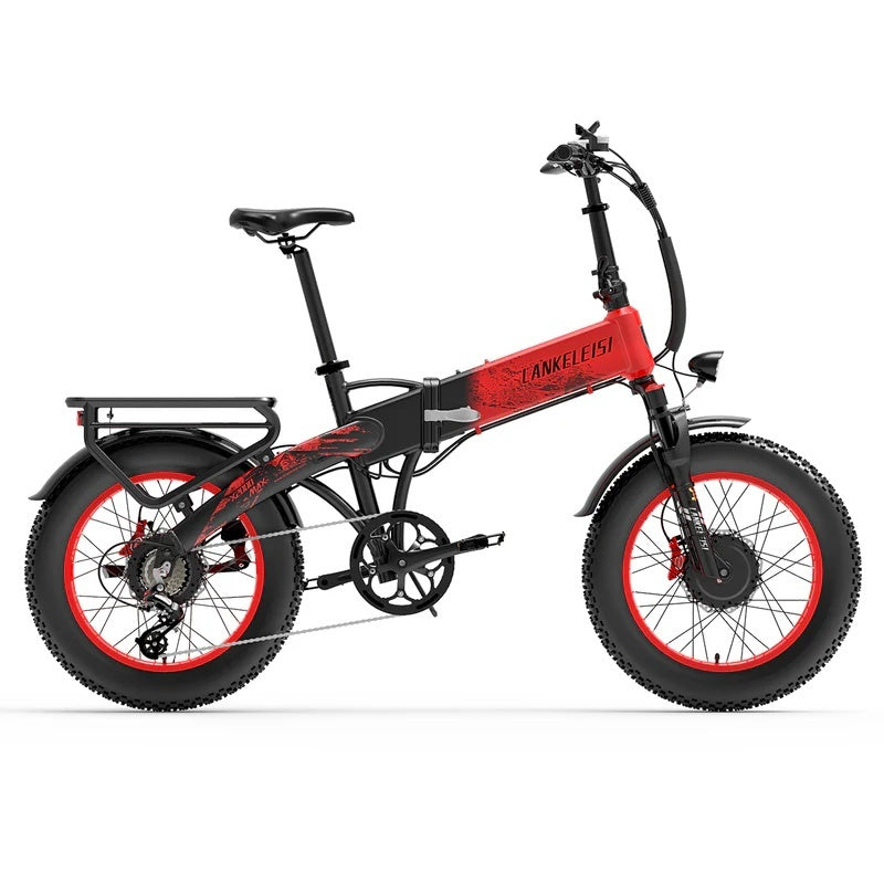LANKELEISI X2000 MAX 20“ Zusammenklappbares Elektrofahrrad 2000W Doppelmotor 48V 20Ah Batterie