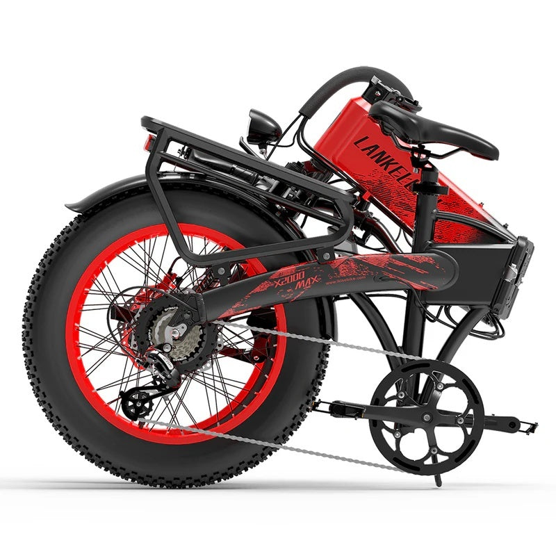LANKELEISI X2000 MAX 20“ Zusammenklappbares Elektrofahrrad 2000W Doppelmotor 48V 20Ah Batterie