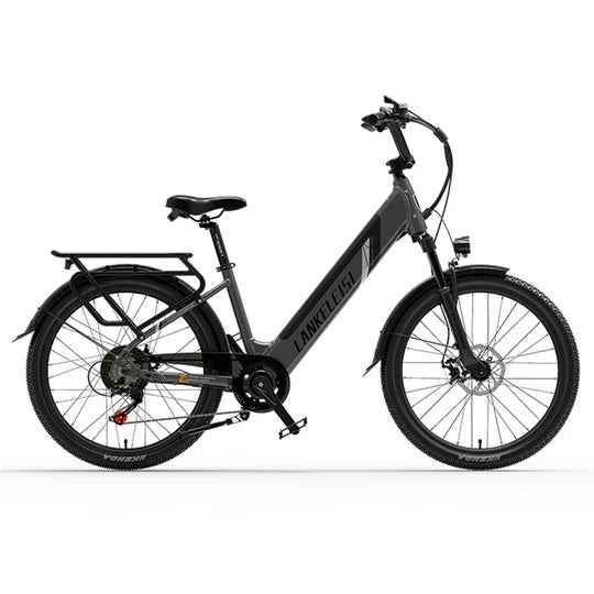 LANKELEISI ES500 Pro 24" City-Elektrofahrrad 500W Motor 48V 14,5Ah Batterie