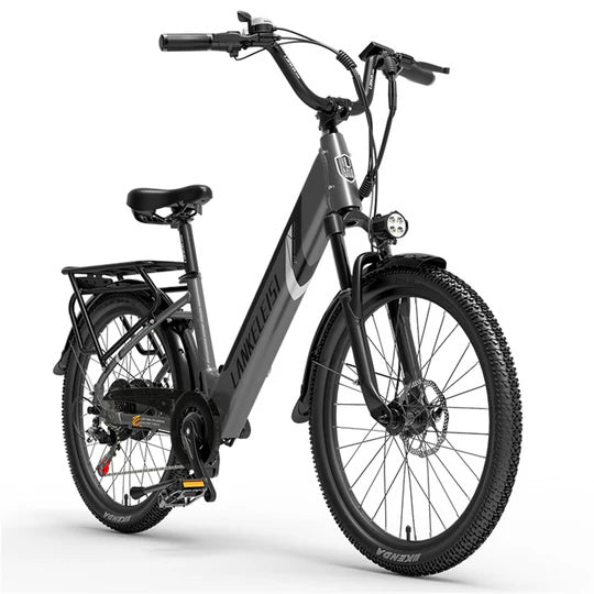 LANKELEISI ES500 Pro 24" City-Elektrofahrrad 500W Motor 48V 14,5Ah Batterie