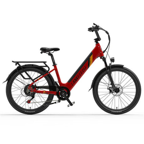 LANKELEISI ES500 Pro 24" City-Elektrofahrrad 500W Motor 48V 14,5Ah Batterie