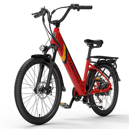 LANKELEISI ES500 Pro 24" City-Elektrofahrrad 500W Motor 48V 14,5Ah Batterie
