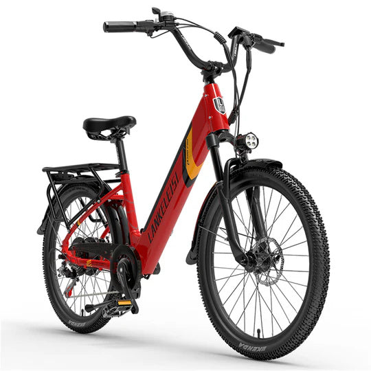 LANKELEISI ES500 Pro 24" City-Elektrofahrrad 500W Motor 48V 14,5Ah Batterie