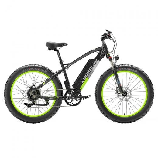 LANKELEISI XC4000 26" Fat Tire Elektro-Mountainbike 1000W Motor 48V 17,5Ah Batterie