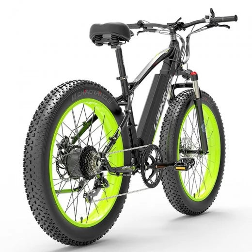 LANKELEISI XC4000 26" Fat Tire Elektro-Mountainbike 1000W Motor 48V 17,5Ah Batterie