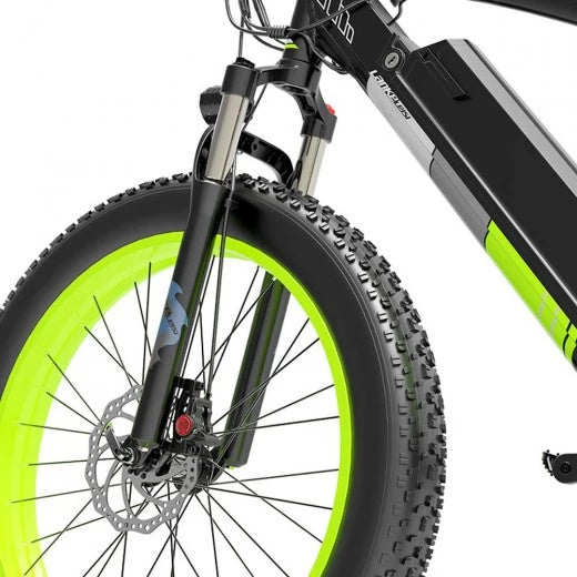 LANKELEISI XC4000 26" Fat Tire Elektro-Mountainbike 1000W Motor 48V 17,5Ah Batterie
