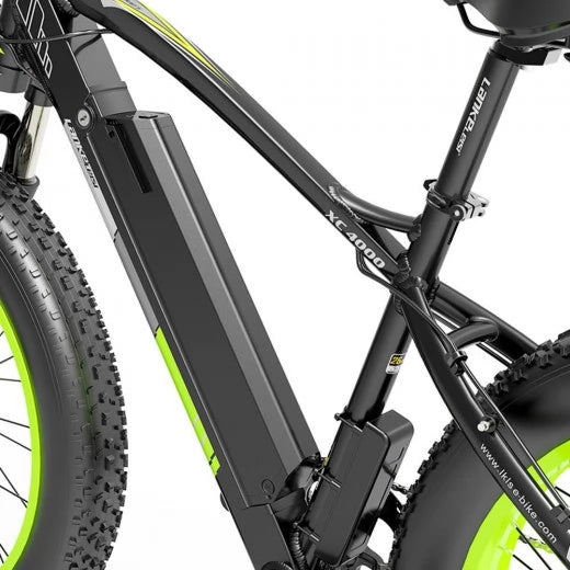 LANKELEISI XC4000 26" Fat Tire Elektro-Mountainbike 1000W Motor 48V 17,5Ah Batterie