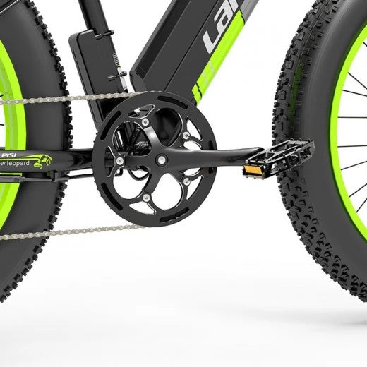 LANKELEISI XC4000 26" Fat Tire Elektro-Mountainbike 1000W Motor 48V 17,5Ah Batterie