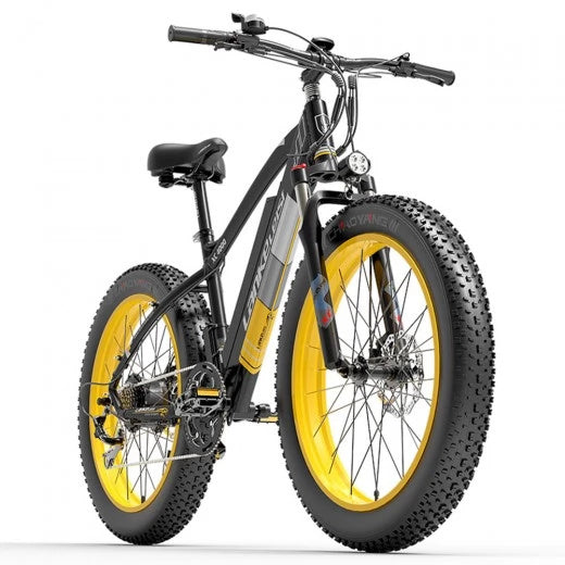 LANKELEISI XC4000 26" Fat Tire Elektro-Mountainbike 1000W Motor 48V 17,5Ah Batterie