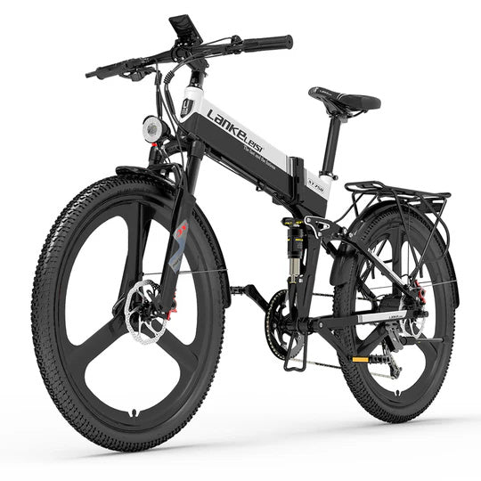 LANKELEISI XT750 Sport 26" Elektro-Faltrad 500W Motor 48V 12,8Ah Batterie