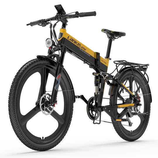 LANKELEISI XT750 Sport 26" Elektro-Faltrad 500W Motor 48V 12,8Ah Batterie