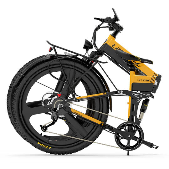 LANKELEISI XT750 Sport 26" Elektro-Faltrad 500W Motor 48V 12,8Ah Batterie