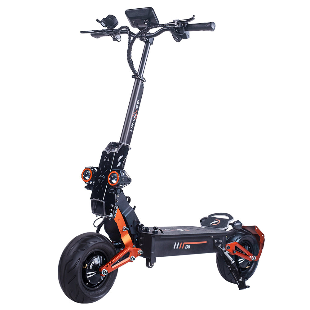 Patinete eléctrico OBARTER D5 de 12 pulgadas con neumáticos anchos, motor dual de 2500 W, batería de 48 V y 35 Ah