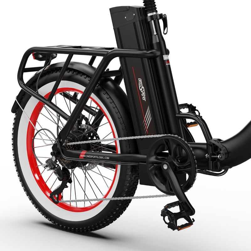 OneSport OT16-2 faltbares Pendler-E-Bike, 48 V, 17 Ah Akku, 250 W Motor, einfaches Cruising-Getriebesystem