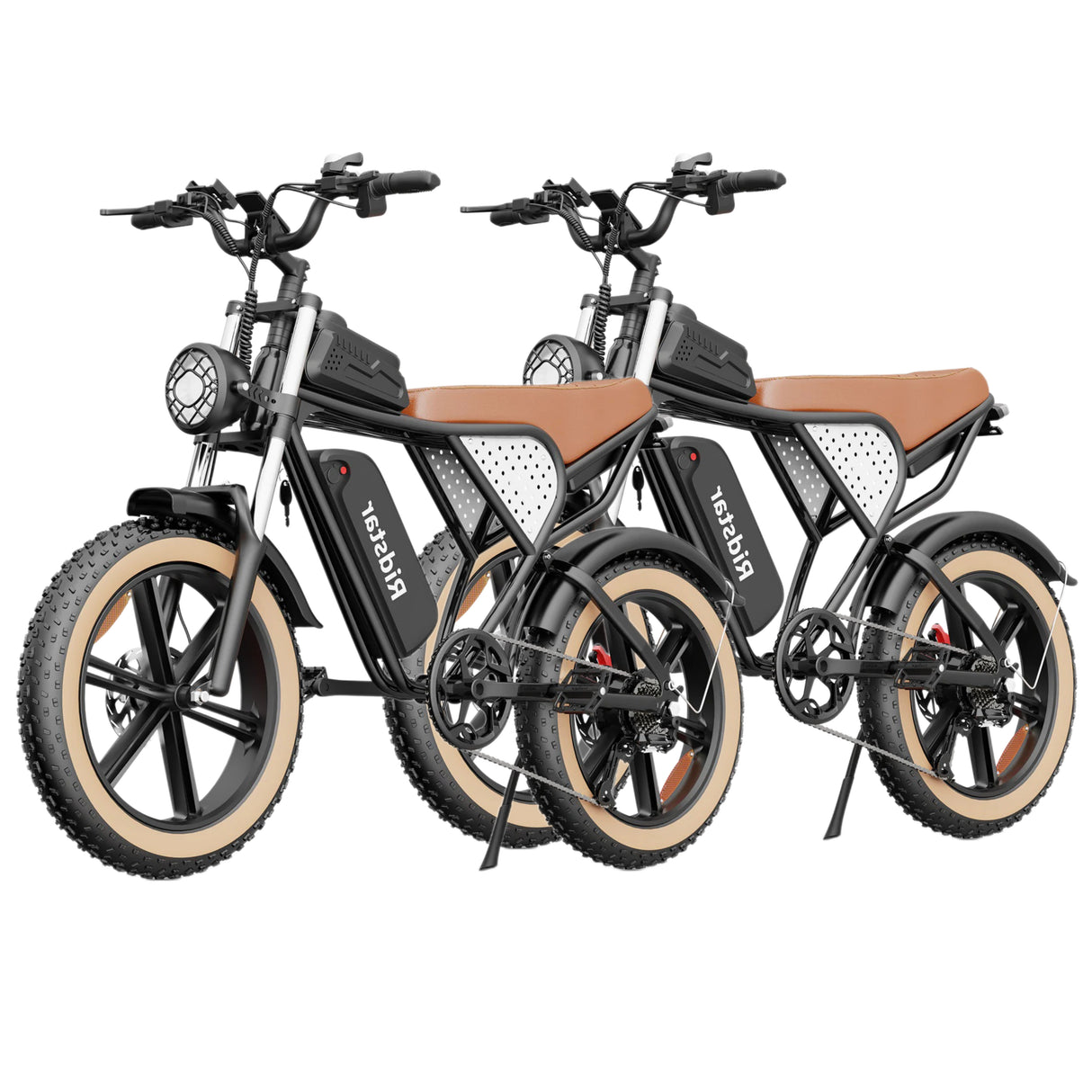Bicicleta eléctrica combinada RIDSTAR Q20 con neumáticos anchos